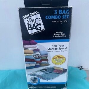 New in Box- Original space 3 Bag Combo Set - Vacuum Seal Storage Bags